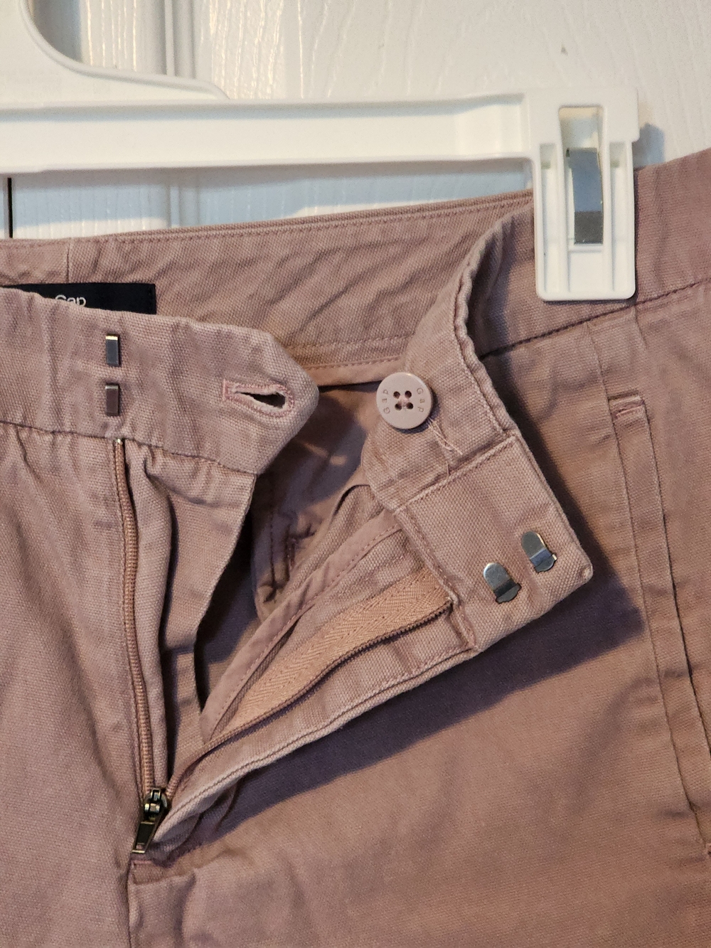 GAP Mauve/ Lilac Cotton City Shorts Size 10 - Picture 8 of 13